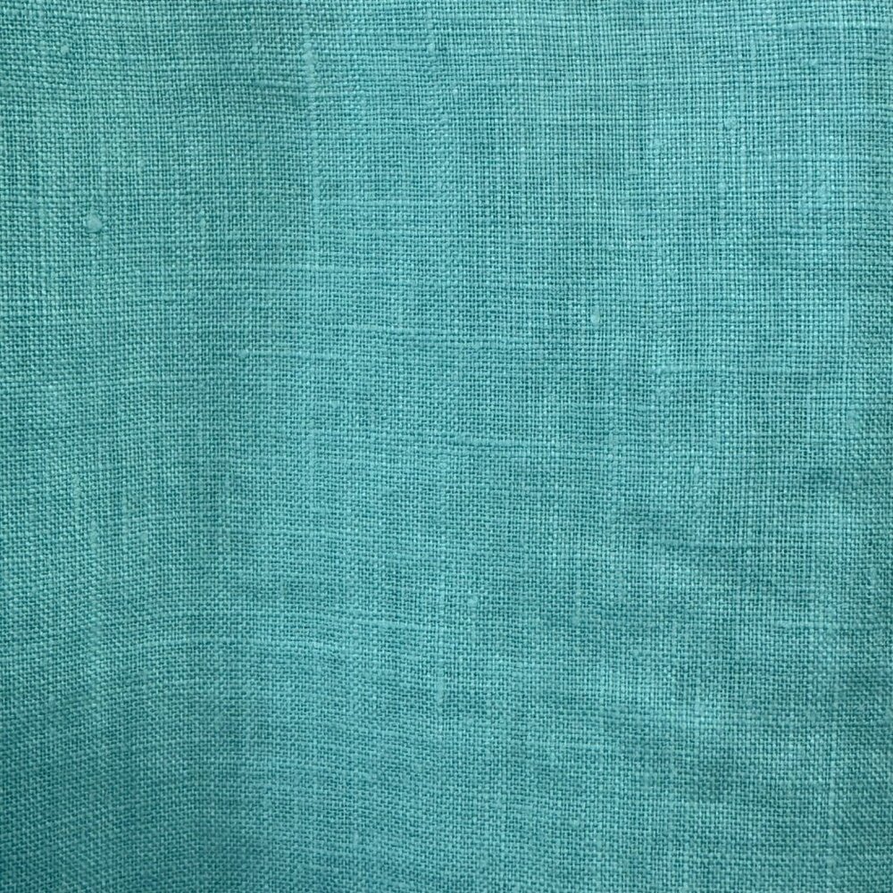 VILEBREQUIN Solid Linen Shirt Mens M Medium Blue Button Up Resort Beachwear - Picture 5 of 8